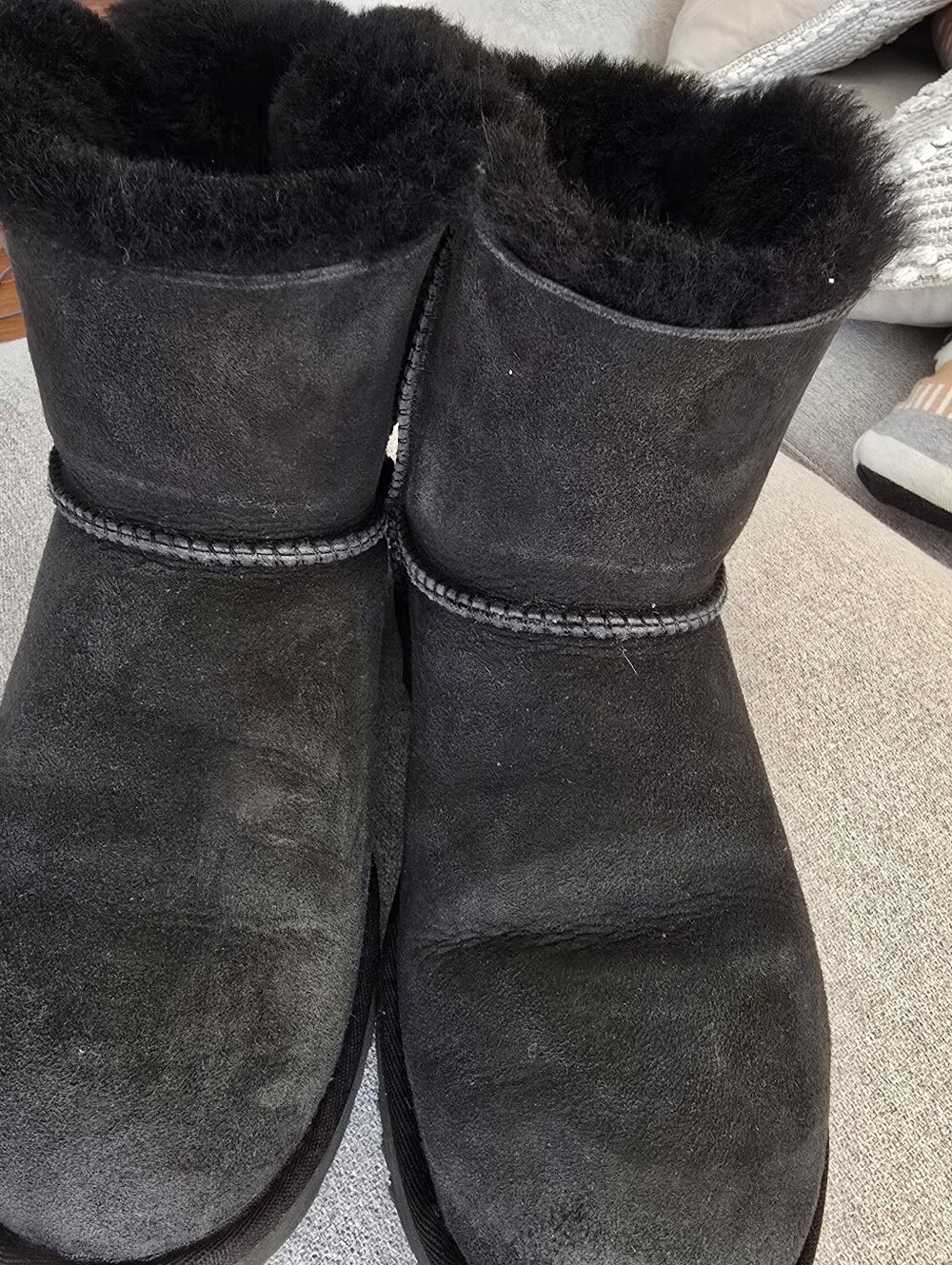 Black Shearling Lined Winter Boot - Women - Picture 14 of 14